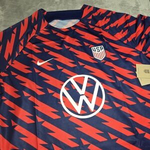 NWT 2023-24 Nike Men's USMNT Pre Match Soccer Jersey US United States USA 2XL